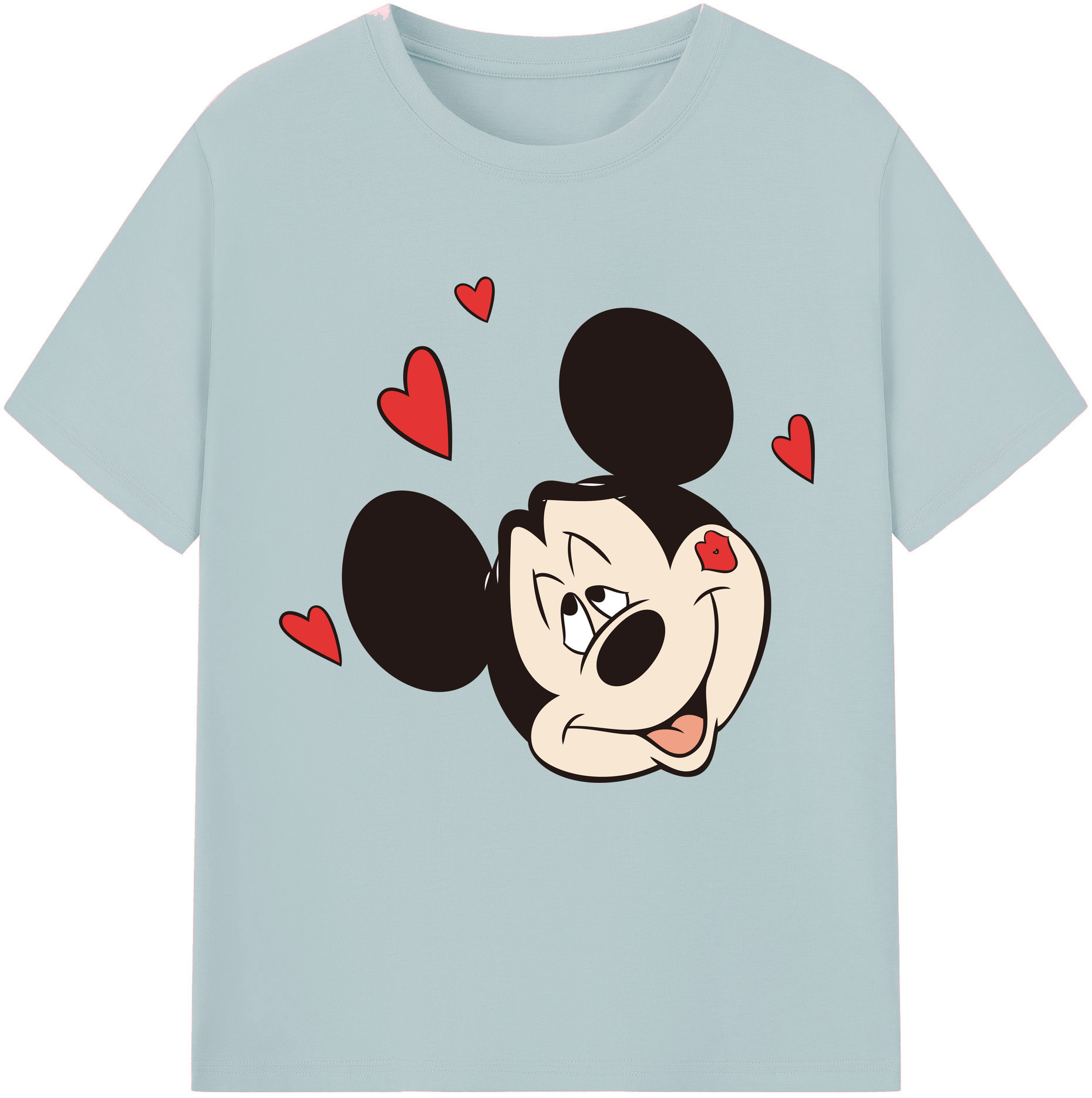 （画像用） ミッキーマウス Mickey Mouse 綿100％半袖Tシャツ（フロントプリント）